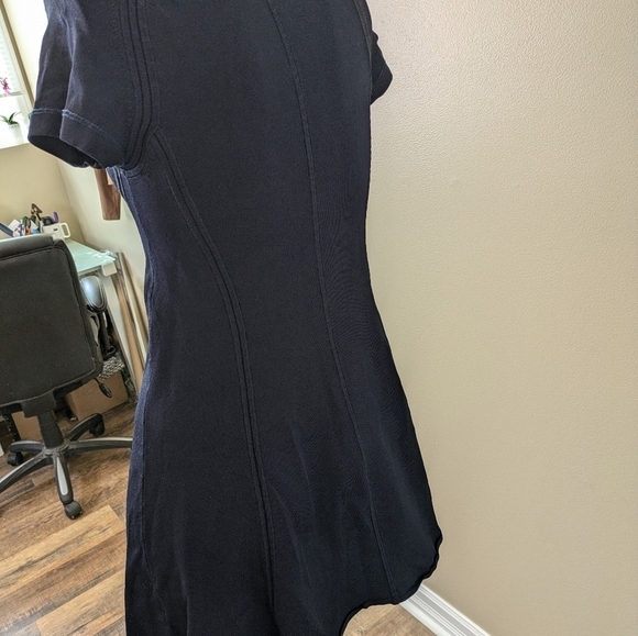 A.L.C. Navy Shelby Seamed Raglan Fit Flare Dress Womens Size Medium - Picture 2 of 10